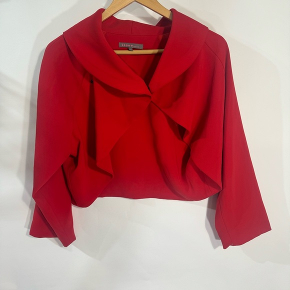 New Issue New York Red Ruffle Jacket - Picture 3 of 5